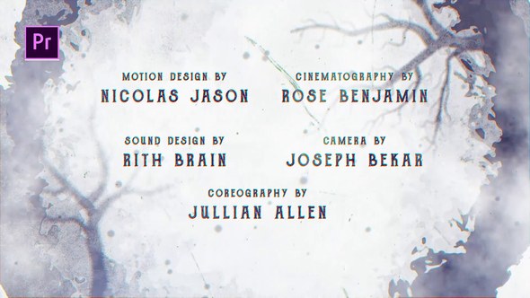 Cine Credit V.4 Video Displays template preview