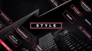 Trendy Titles Video Displays template preview