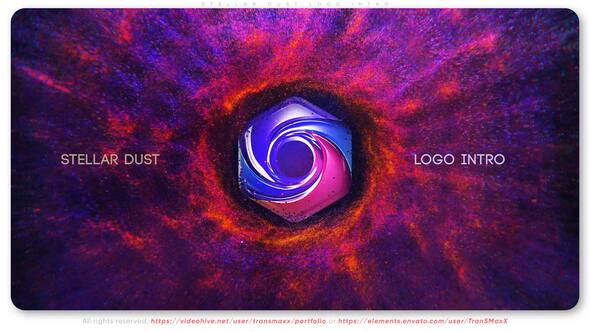 Videohive Stellar Dust Logo Intro Logo Stings template preview