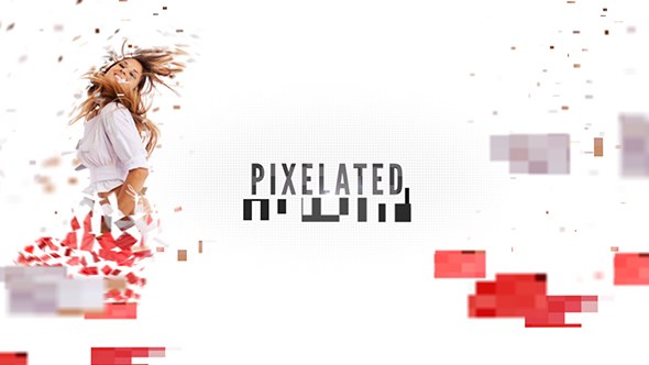 Pixelated Video Displays template preview