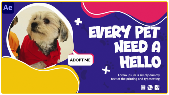 Videohive Pets Slideshow 56327392 Video Displays template preview
