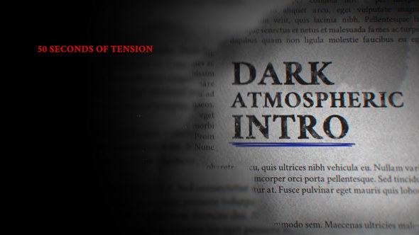 Videohive Taku / Dark Atmospheric Intro Titles template preview