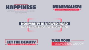 Videohive Minimal Titles 60781008 Titles template preview