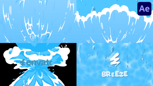 Videohive Sea Breeze Logo Opener for After Effects Logo Stings template preview