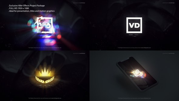 Videohive Glitch Logos Transitions Reveal Logo Stings template preview