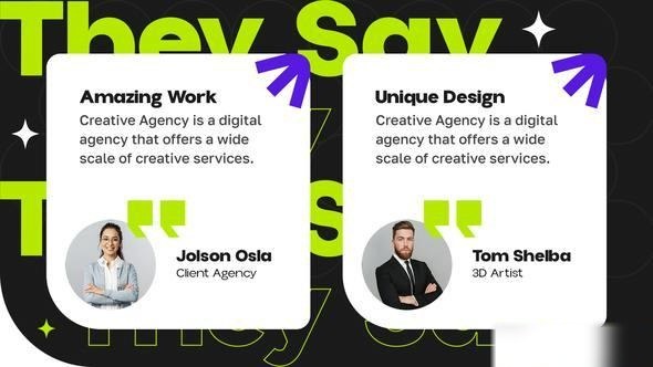 Videohive Creative Agency Slides Promo Openers template preview