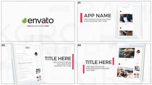 Pad Pro App Promo Video Displays template preview