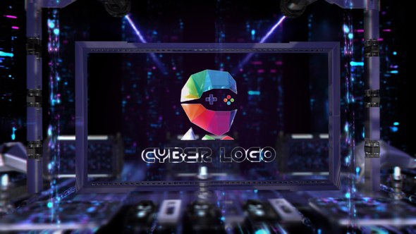 Videohive Cyber Logo | After Effects Logo Stings template preview