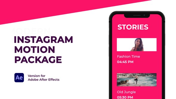 Videohive Modern Motion Pack for Instagram Broadcast-packages template preview