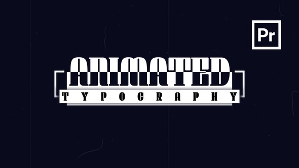 Animated Typography for Premiere Pro Premiere Pro template preview