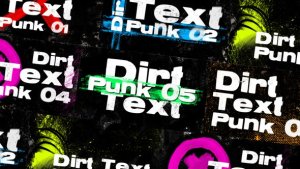 Videohive Dirt Text Transitions Elements template preview