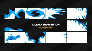 Hand Drawn Transitions Video Displays template preview