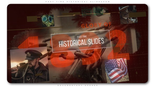 Videohive Past Time Historical Slideshow Openers template preview