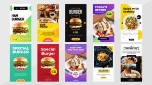 Videohive Food Instagram Stories 25088214 Product Promo template preview