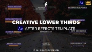 Videohive Creative Lower Thirds | After Effects 44878025 Elements template preview