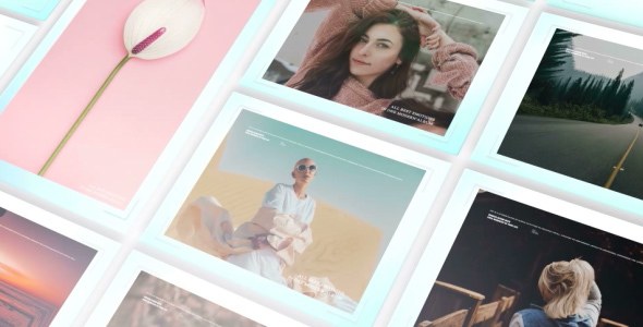 Videohive Mosaic Photo Album - Minimal Clean Modern Product Promo template preview