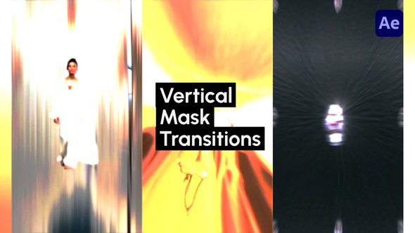 Videohive Vertical Mask Transitions Broadcast-packages template preview