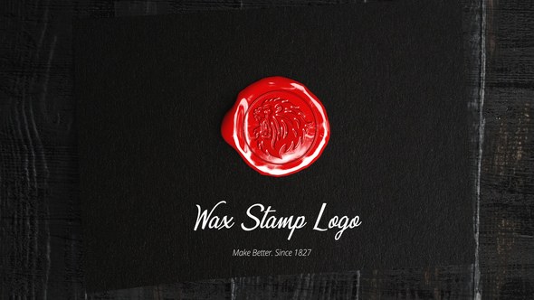 Videohive Wax Stamp Logo ( Red, Gold, Silver ) Logo Stings template preview