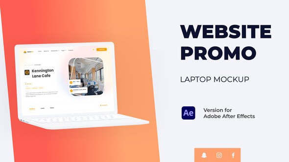 Videohive Colorful Website Promo - Laptop Mockup Product Promo template preview