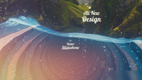 Videohive Water Slideshow Video Displays template preview