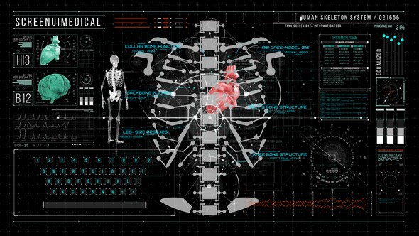 Videohive HUD700 Screen MEDICAL3 Elements template preview