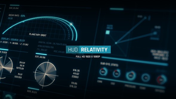 Videohive HUD - Relativity Video Displays template preview