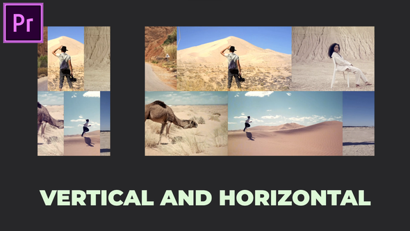 Smooth Rhythmic Opener Instagram and Horizontal | MOGRT Premiere Pro template preview