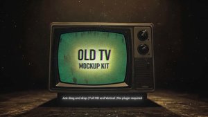 Videohive Old TV Mockup 60420638 Video Displays template preview