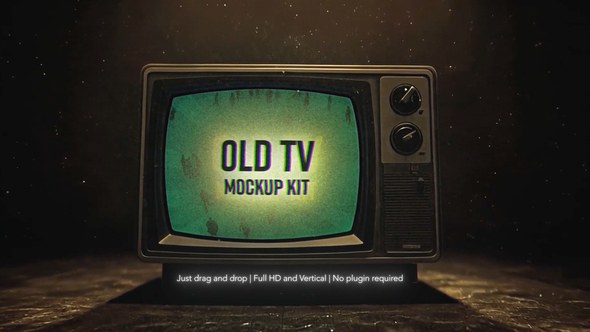 Videohive Old TV Mockup 60420638 Video Displays template preview