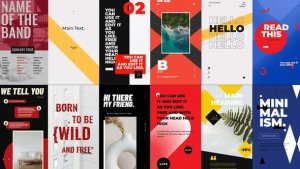 Videohive Bold Minimalism Stories Package 50470792 Elements template preview