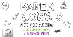 Videohive Paper Love Photo Video Slideshow Video Displays template preview