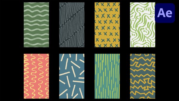 Videohive Cartoon Vertical Background | After Effects Elements template preview