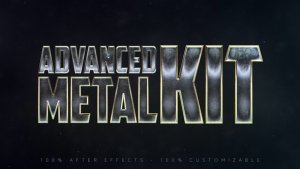 Videohive Advanced Metal Kit Titles template preview