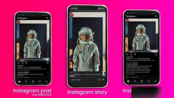 Videohive Stylish Resizable Instagram Opener Openers template preview