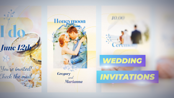 Videohive Instagram Stories Wedding Invitations Video Displays template preview