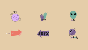 Videohive Cosmic UFO Sticker Titles for After Effects Titles template preview