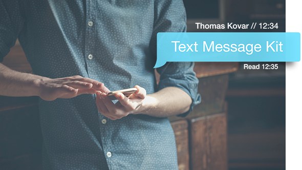 Text Message Kit Video Displays template preview