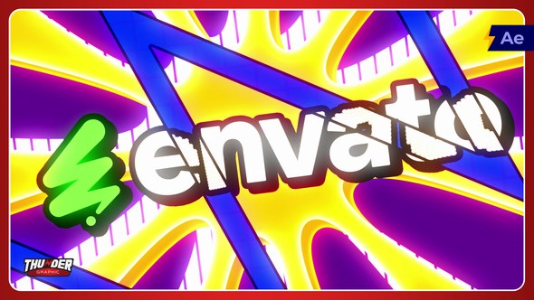 Videohive Hyper Comic Logo Reveal Logo Stings template preview