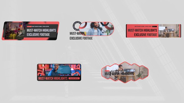 Videohive Social Media | Lower Thirds Pack Titles template preview