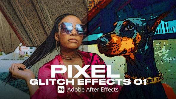 Videohive Pixel Glitch Effect 01 Ae Elements template preview