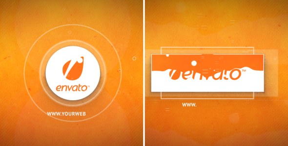 Bright Ident (Circle and rectangle) Video Displays template preview
