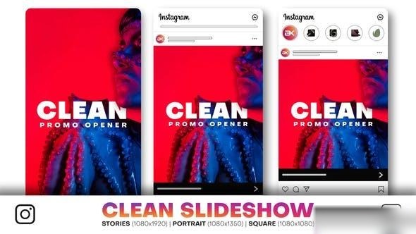 Videohive Instagram Clean Promo Openers template preview