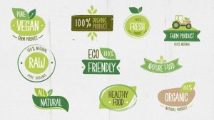 Videohive Vegan Eco Nature Farm Organic Titles Titles template preview
