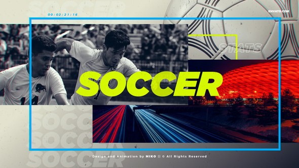 Videohive Soccer Logo Opener Logo Stings template preview