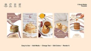 Videohive Pancake Instagram Reels Product Promo template preview