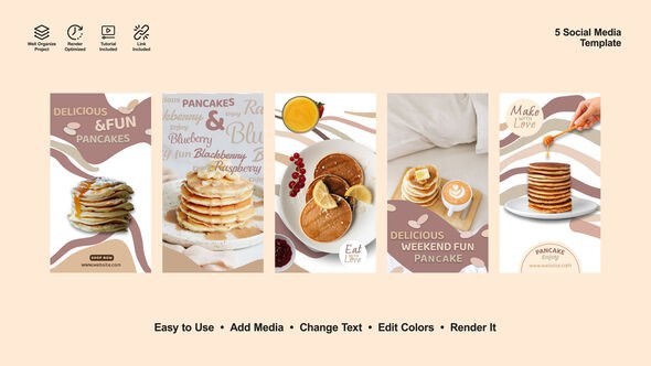 Videohive Pancake Instagram Reels Product Promo template preview