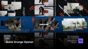 Videohive Intro/Opening - Quick Grunge Opener After Effects Project Files Openers template preview