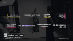 Videohive Modern Text Titles 2.0  AE Titles template preview