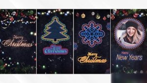 Videohive Christmas & New Year Social Media Stories Openers template preview