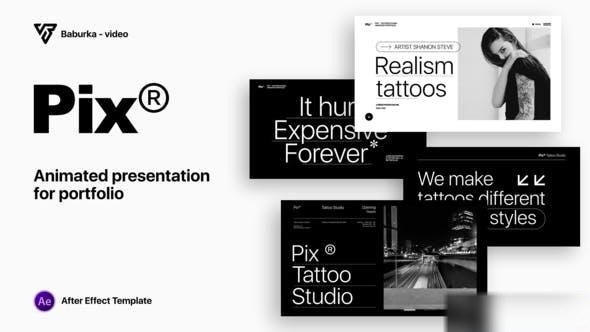 Videohive Animated Portfolio Openers template preview